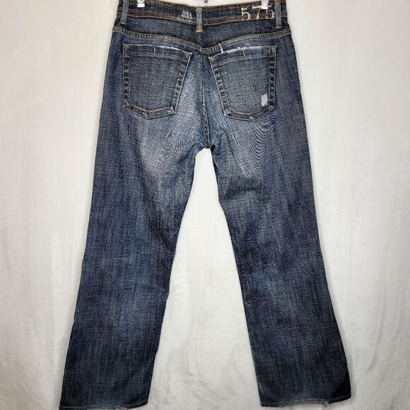 575 Denim Los Angeles Button Fly Distressed Jeans Size 33 - Picture 10 of 13